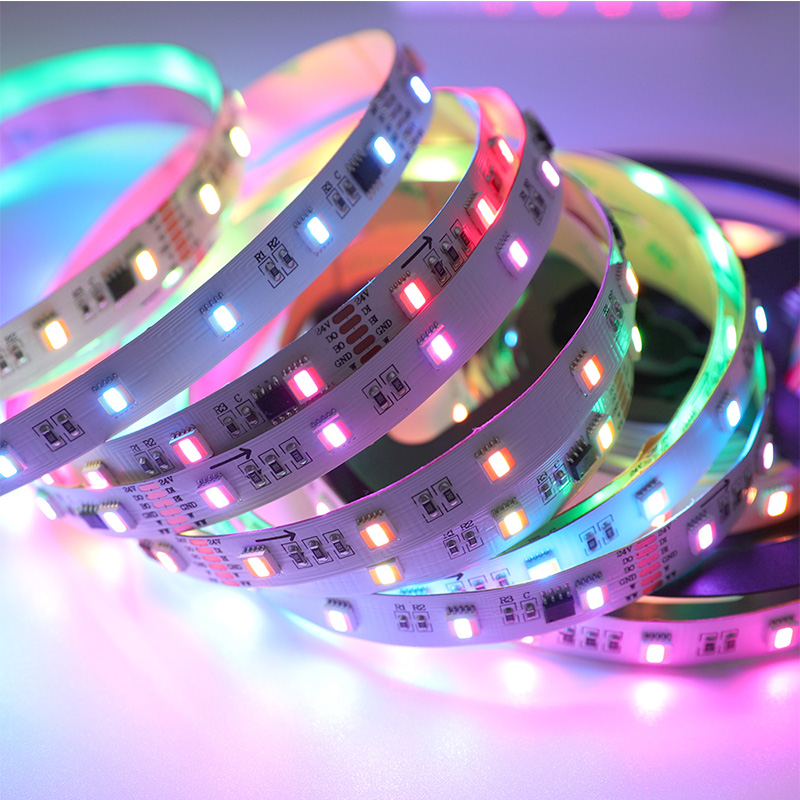 TM1914 Addressable RGBCCT LED Strip Lights - 24V Breakpoint Resume 12mm 48LEDs/m TM1914 Addressable RGBCCT LED Strip Lights - 24V Breakpoint Resume 12mm 48LEDs/m